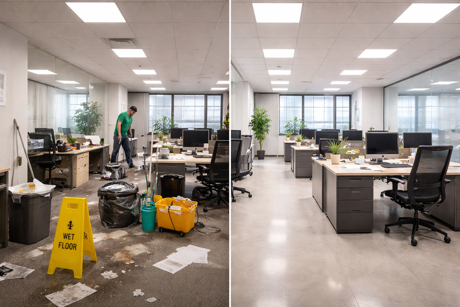 Office deep cleaning